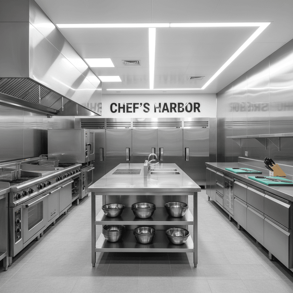 Renovated commercial kitchen space