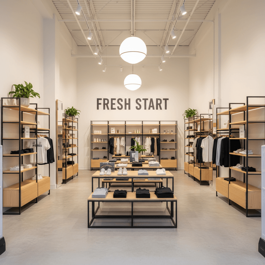 Retail store after commercial renovation